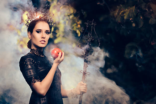 Beautiful dark princess using black magic spell Beautiful dark princess using black magic spell